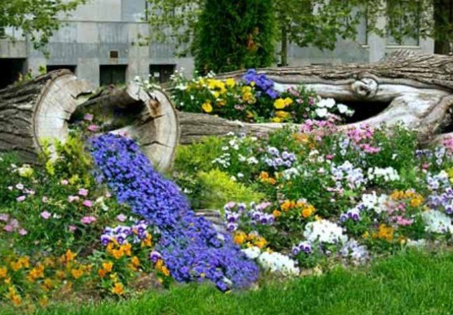 Клумба перед домом и в саду: оригинальные способы оформления цветников | вторсырье-м.рф | Дзен